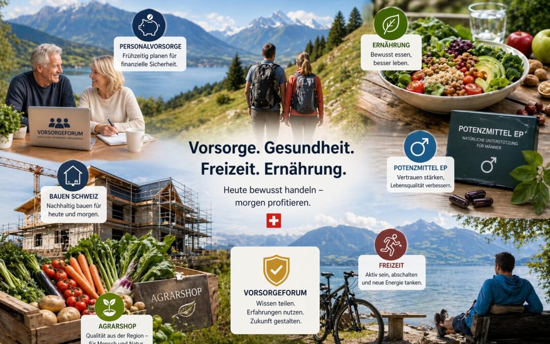 Vorsorge, Gesundheit und Freizeit: Ganzheitlich leben in der Schweiz